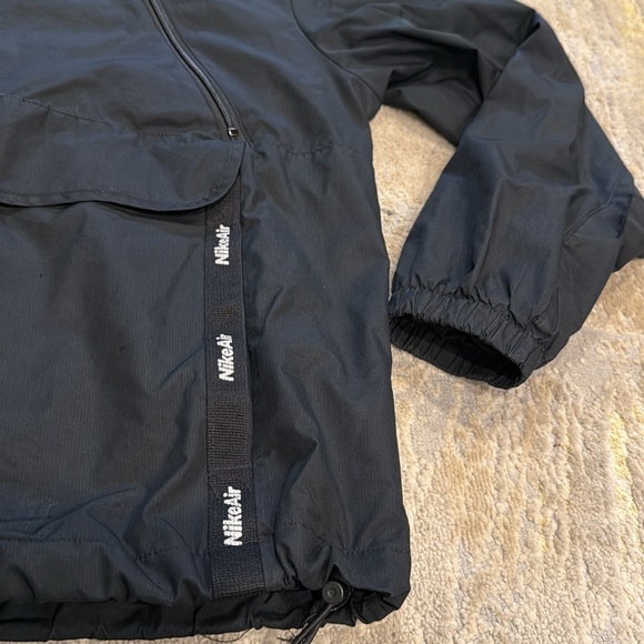 Black NIKE Air Men’s Jacket half zip center swoosh in GUC SIZE S - Picture 3 of 10